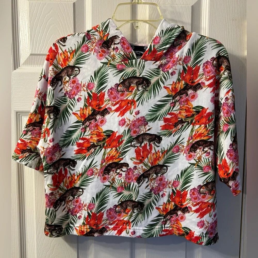 Prototype by Terrell Owen’s Floral crop hoodie size s